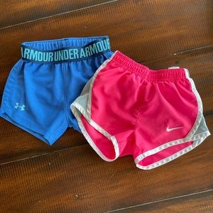 Athletic shorts, girls 2T.